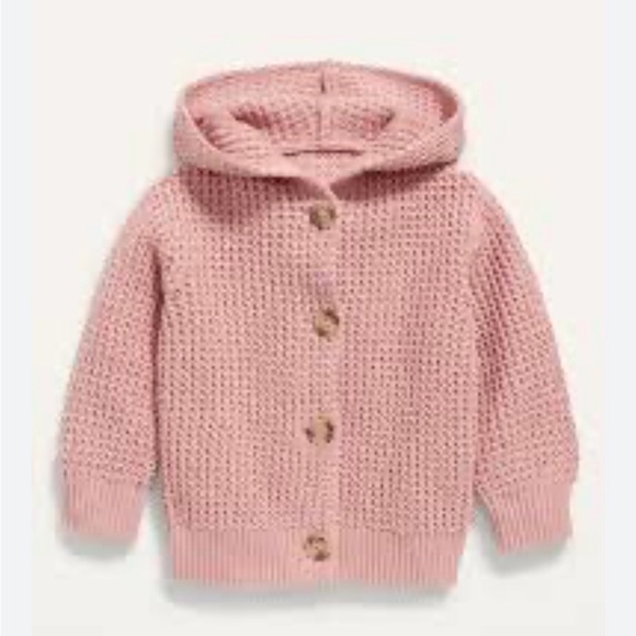 Old Navy cardigan Sweater in Rose size 6-12 months - Picture 1 of 4